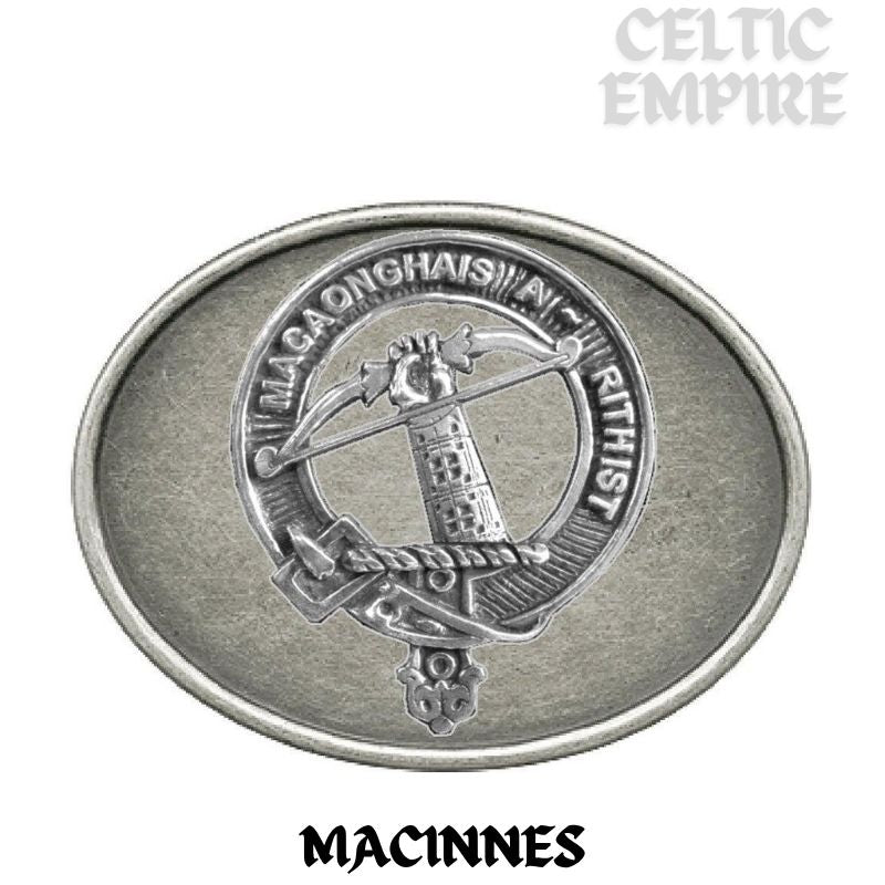 MacInnes Family Clan Crest Regular Buckle