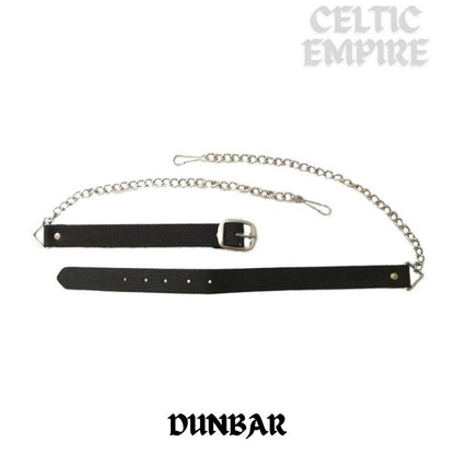 Dunbar Scottish Family Clan Badge Sporran, Leather