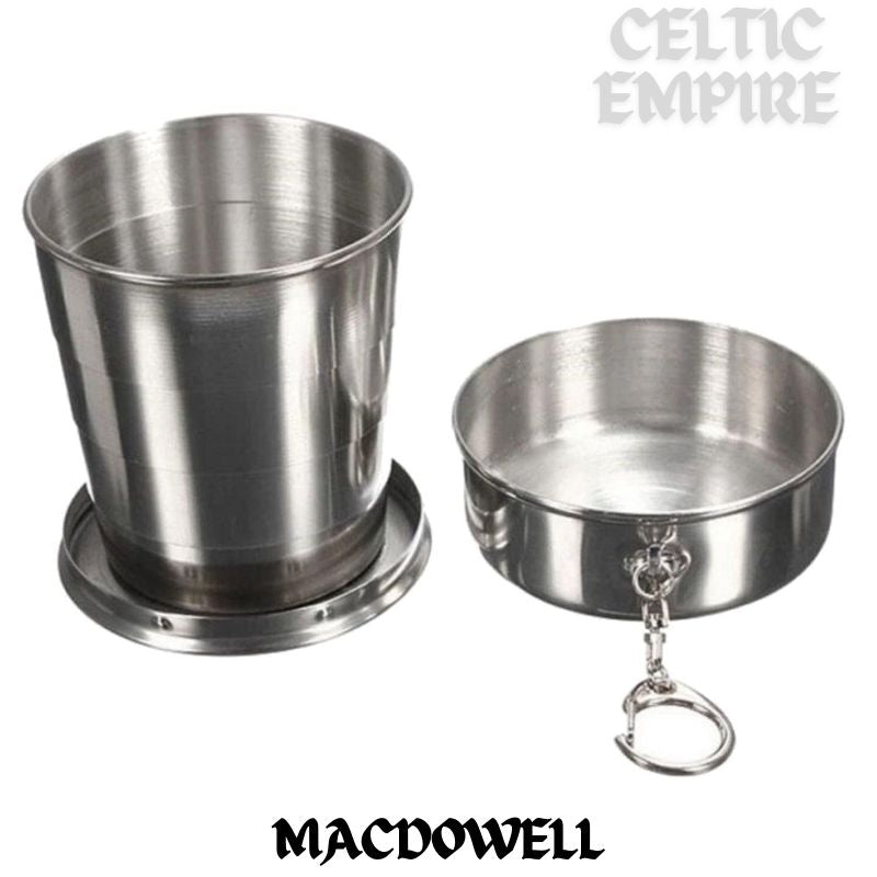 MacDowall Scottish Family Clan Crest Folding Cup Key Chain