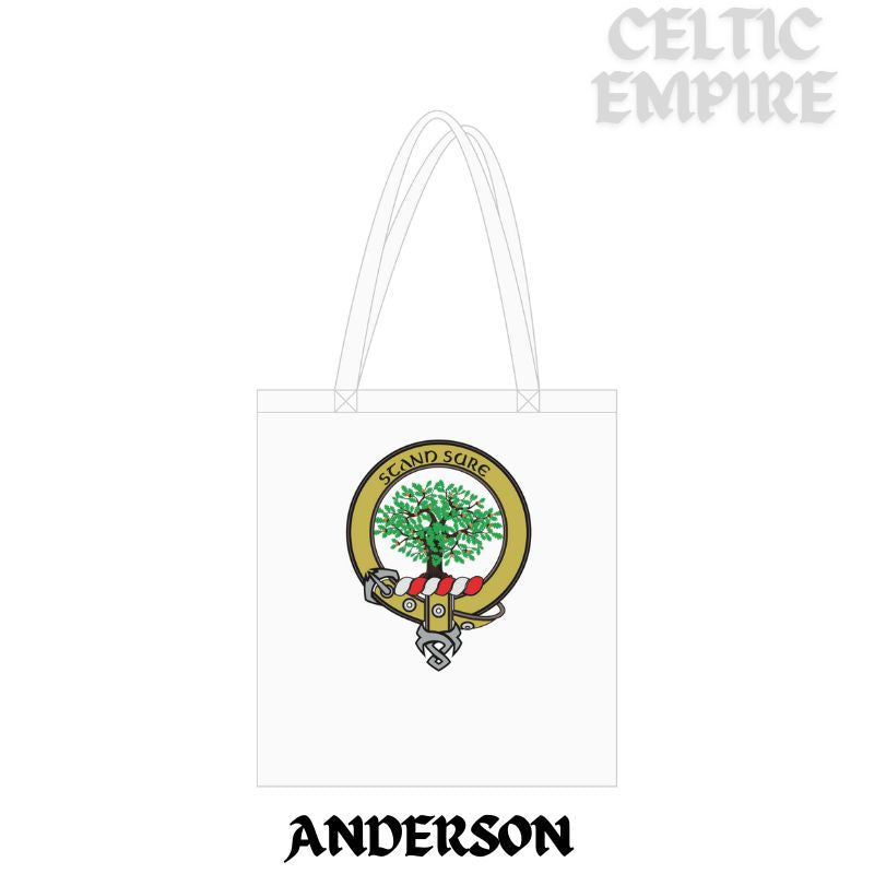 Anderson Family Clan Crest Organic Long Handles Tote Bag