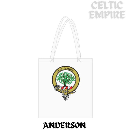 Anderson Family Clan Crest Organic Long Handles Tote Bag