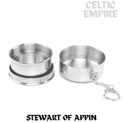 Stewart (Appin) Scottish Family Clan Crest Folding Cup Key Chain