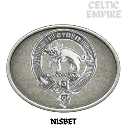 Nisbet Family Clan Crest Regular Buckle