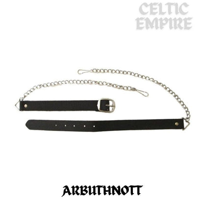 Arbuthnott Scottish Family Clan Badge Sporran, Leather