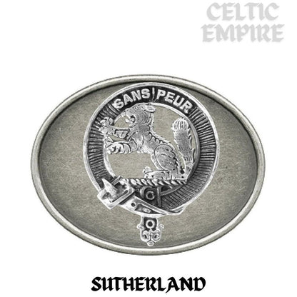 Sutherland Family Clan Crest Regular Buckle