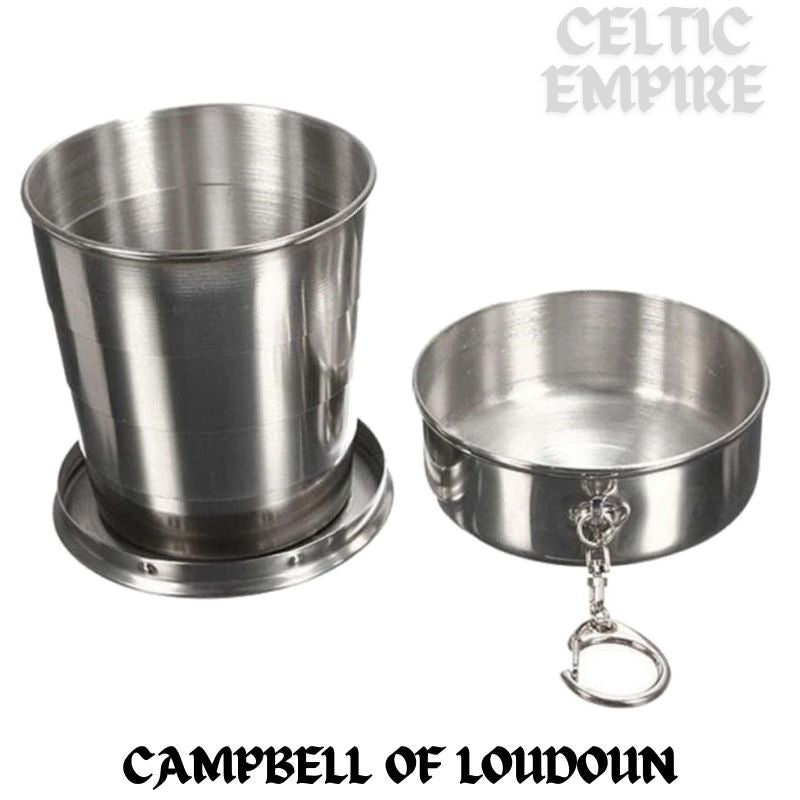 Campbell (Loudoun) Scottish Family Clan Crest Folding Cup Key Chain