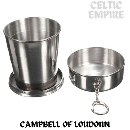 Campbell (Loudoun) Scottish Family Clan Crest Folding Cup Key Chain
