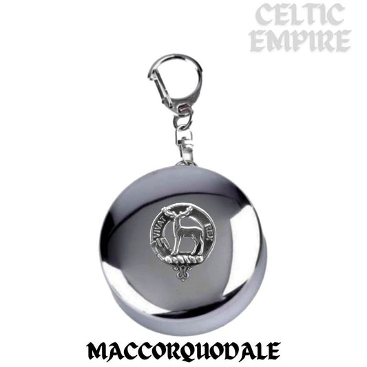 MacCorquodale Scottish Family Clan Crest Folding Cup Key Chain