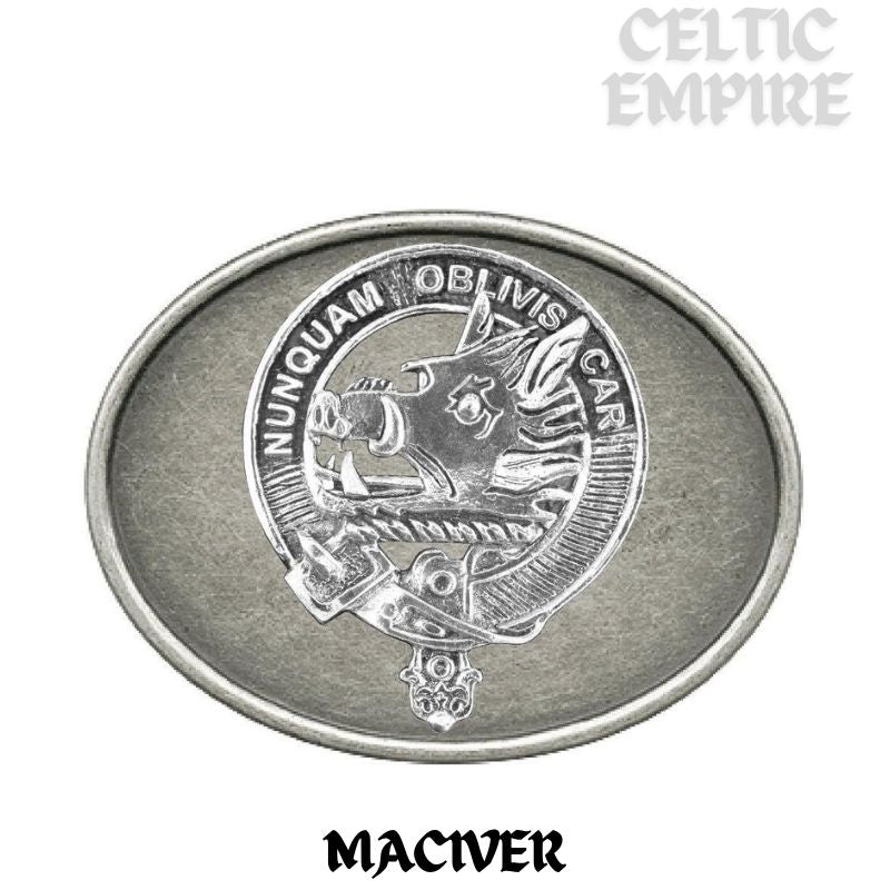 MacIver Family Clan Crest Regular Buckle