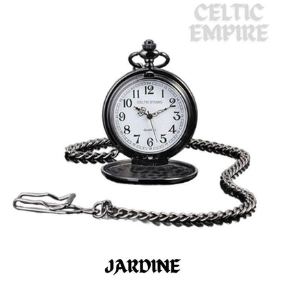 Jardine Scottish Family Clan Crest Pocket Watch