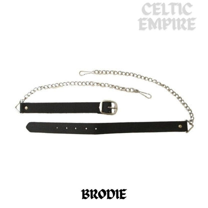 Brodie Scottish Family Clan Badge Sporran, Leather