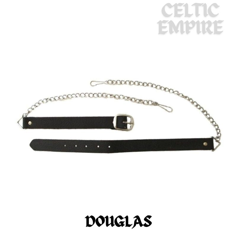 Douglas Scottish Family Clan Badge Sporran, Leather