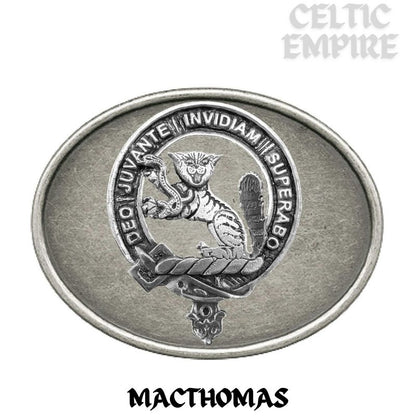 MacThomas Family Clan Crest Regular Buckle