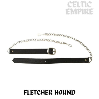 Fletcher (Hound) Scottish Family Clan Badge Sporran, Leather