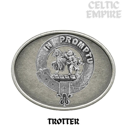 Trotter Family Clan Crest Regular Buckle