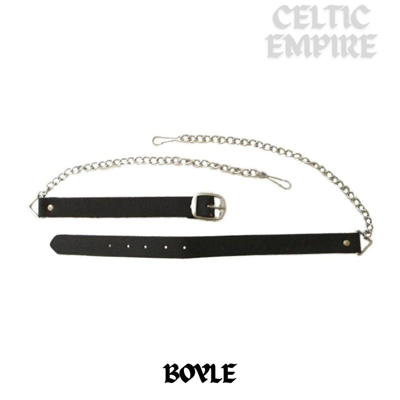 Boyle Scottish Family Clan Badge Sporran, Leather