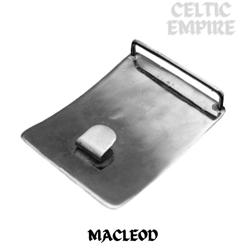 MacLeod Family Clan Crest Interlace Kilt Belt Buckle
