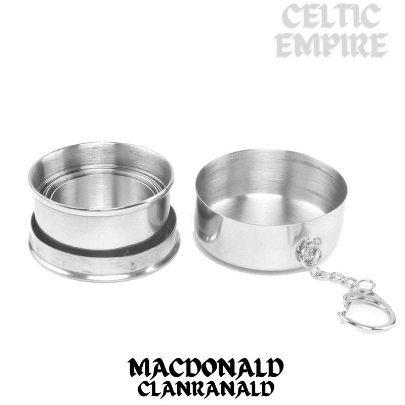 MacDonald (Family Clanranald) Scottish Family Clan Crest Folding Cup Key Chain