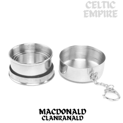 MacDonald (Family Clanranald) Scottish Family Clan Crest Folding Cup Key Chain