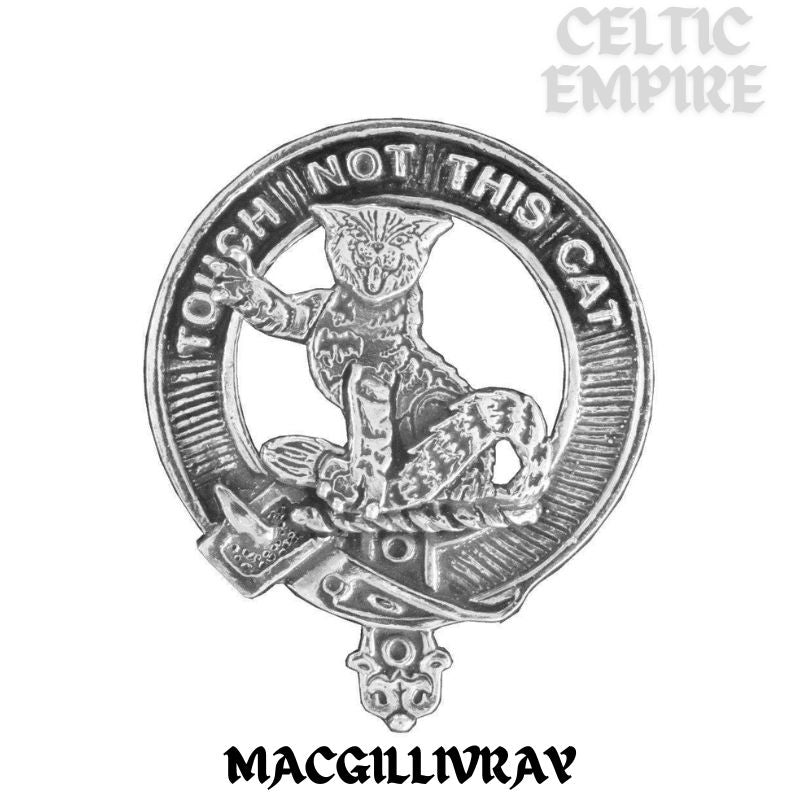 MacGillivray Family Clan Crest Badge Glass Beer Mug