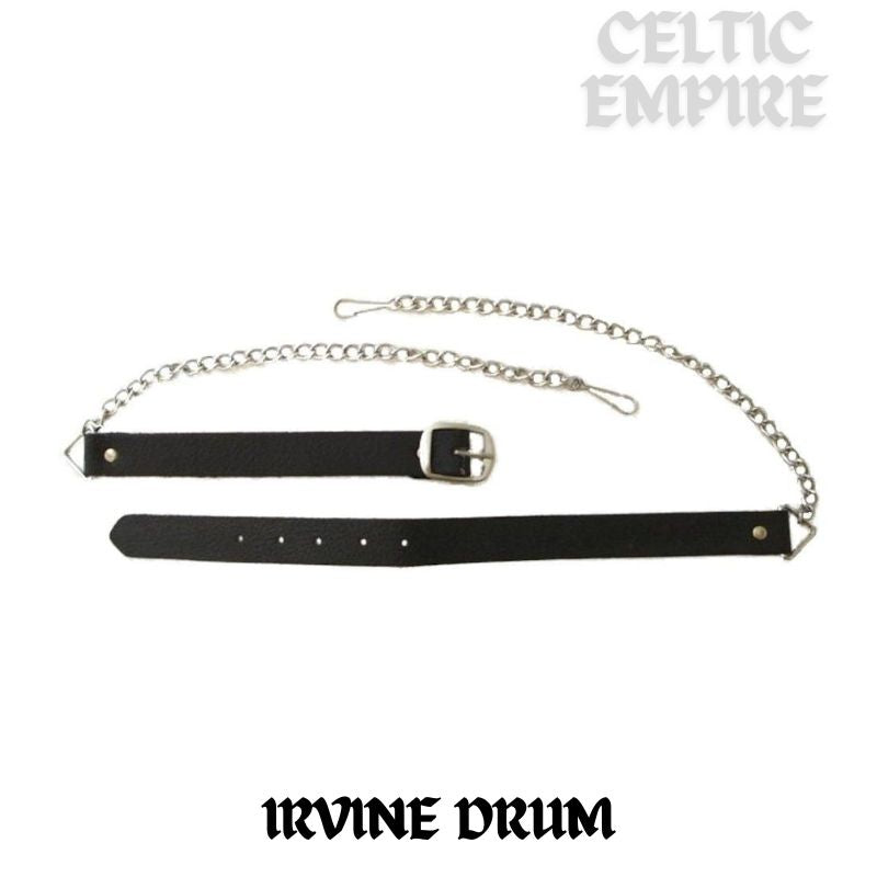 Irvine (Drum) Scottish Family Clan Badge Sporran, Leather