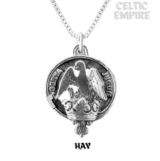 Hay Family Clan Crest Scottish Pendant