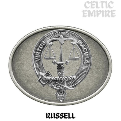 Russell Family Clan Crest Regular Buckle