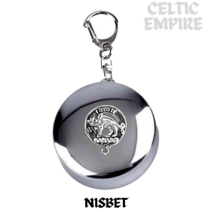 Nisbet Scottish Family Clan Crest Folding Cup Key Chain