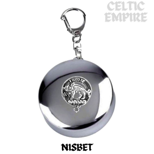Nisbet Scottish Family Clan Crest Folding Cup Key Chain