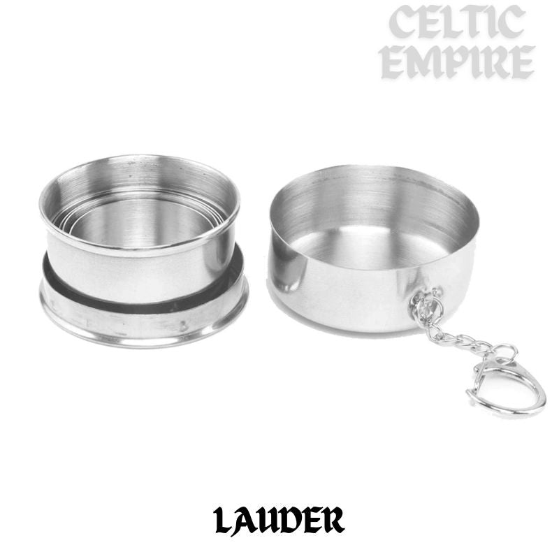 Lauder Scottish Family Clan Crest Folding Cup Key Chain
