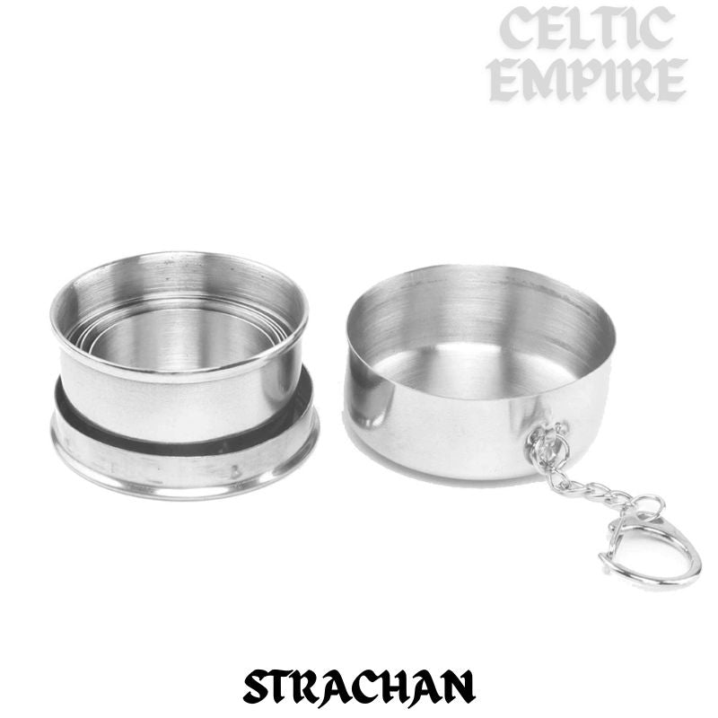 Strachan Scottish Family Clan Crest Folding Cup Key Chain