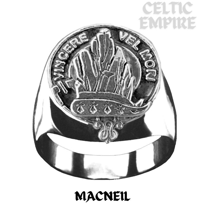 MacNeill Scottish Family Clan Crest Ring