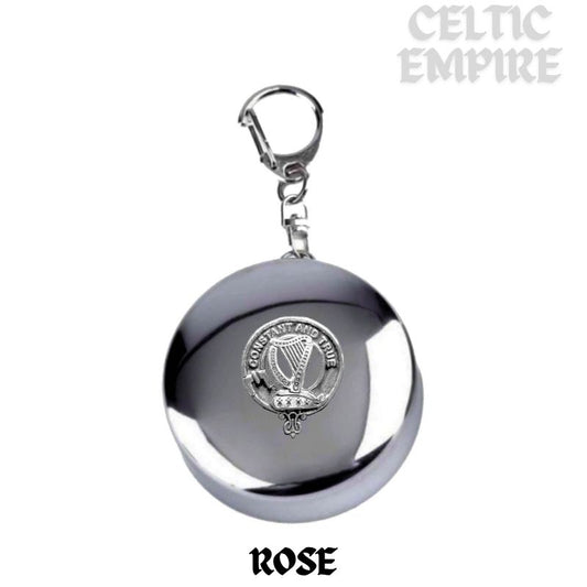 Rose Scottish Family Clan Crest Folding Cup Key Chain
