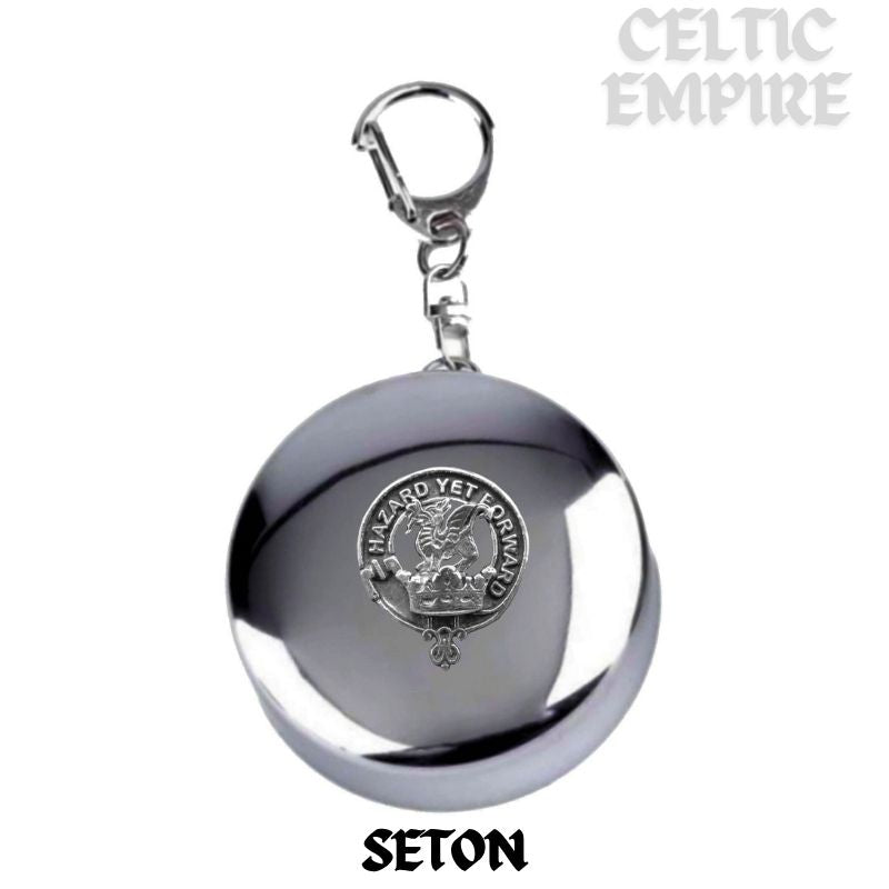 Seton Scottish Family Clan Crest Folding Cup Key Chain