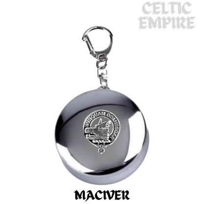 MacIver Scottish Family Clan Crest Folding Cup Key Chain