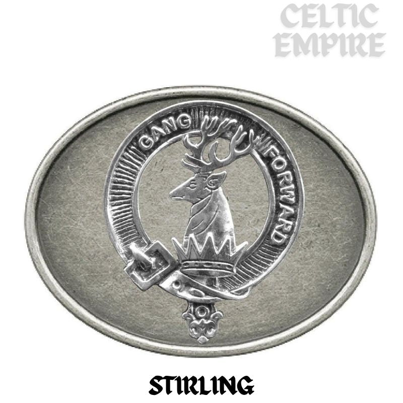 Stirling Family Clan Crest Regular Buckle