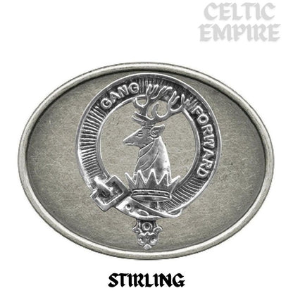 Stirling Family Clan Crest Regular Buckle