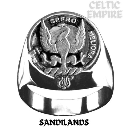 Sandilands Scottish Family Clan Crest Ring