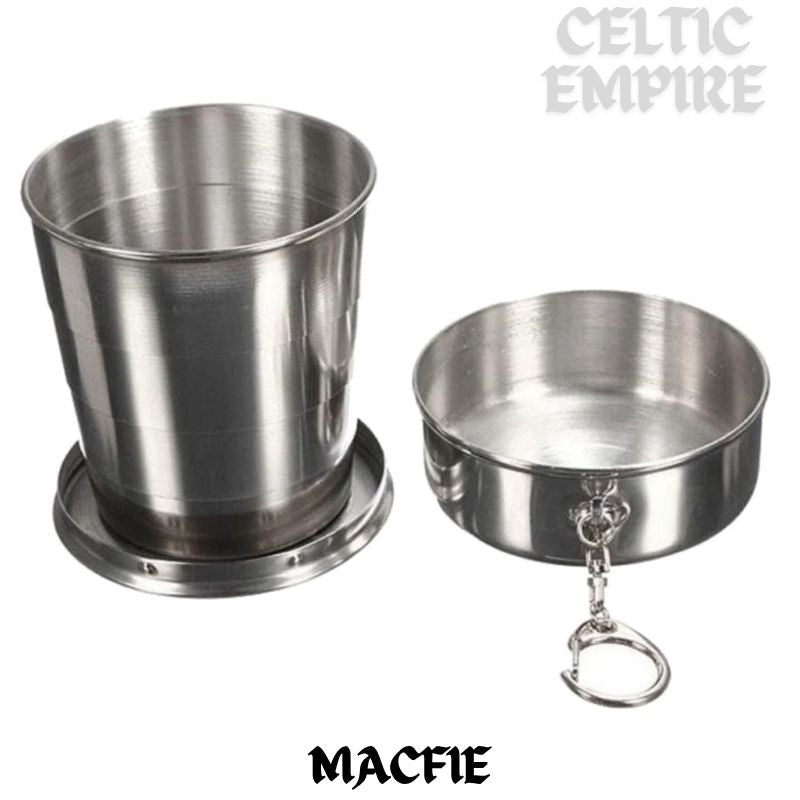 MacFie Scottish Family Clan Crest Folding Cup Key Chain