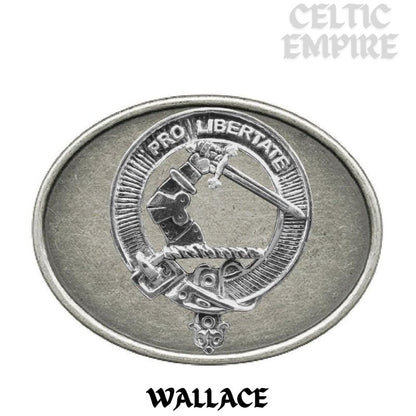 Wallace new Family Clan Crest Regular Buckle
