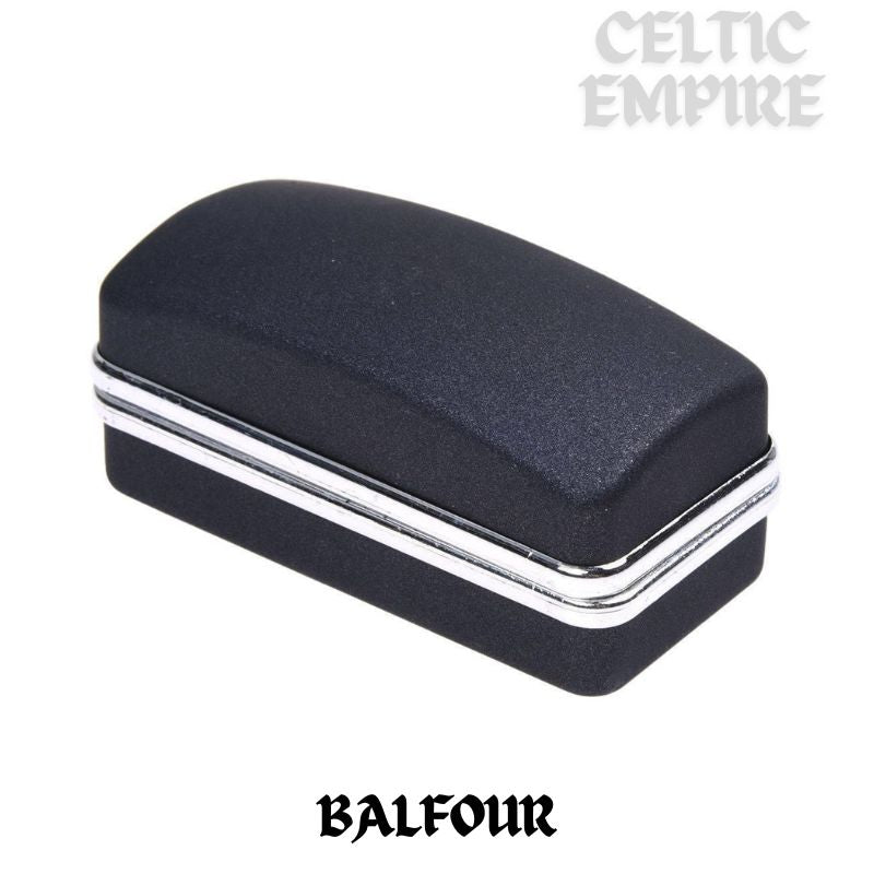 Balfour Family Clan Crest Scottish Cufflinks; Pewter, Sterling Silver and Karat Gold