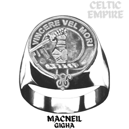 MacNeill Gigha Scottish Family Clan Crest Ring