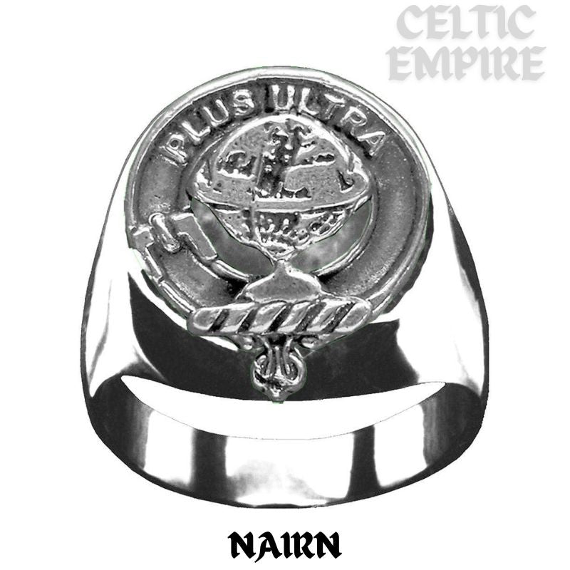 Nairn Scottish Family  Clan Crest Ring  Sterling Silver and Karat Gold