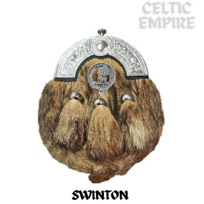 Swinton Scottish Family Clan Crest Badge Dress Fur Sporran