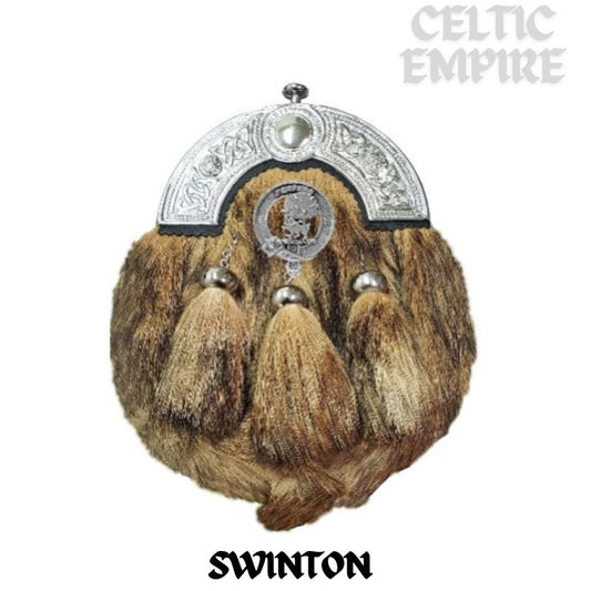 Swinton Scottish Family Clan Crest Badge Dress Fur Sporran
