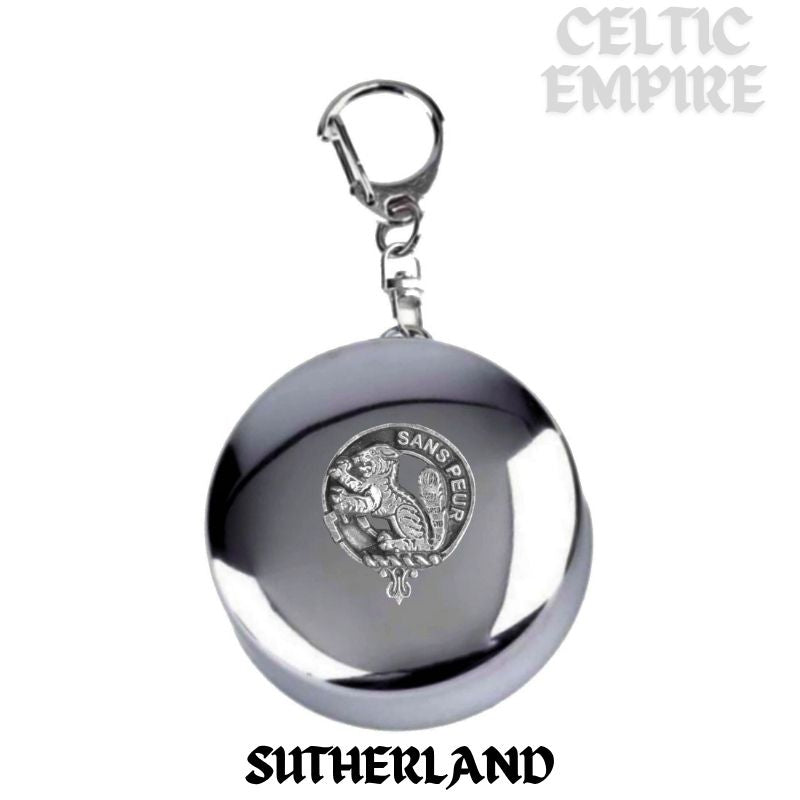 Sutherland Scottish Family Clan Crest Folding Cup Key Chain
