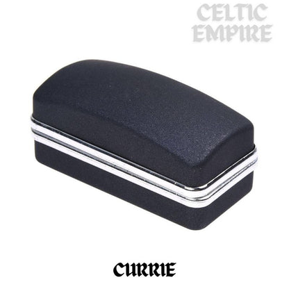 Currie Family Clan Crest Scottish Cufflinks; Pewter, Sterling Silver and Karat Gold