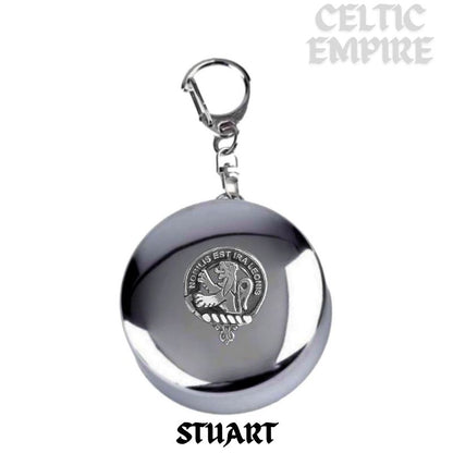 Stuart Scottish Family Clan Crest Folding Cup Key Chain