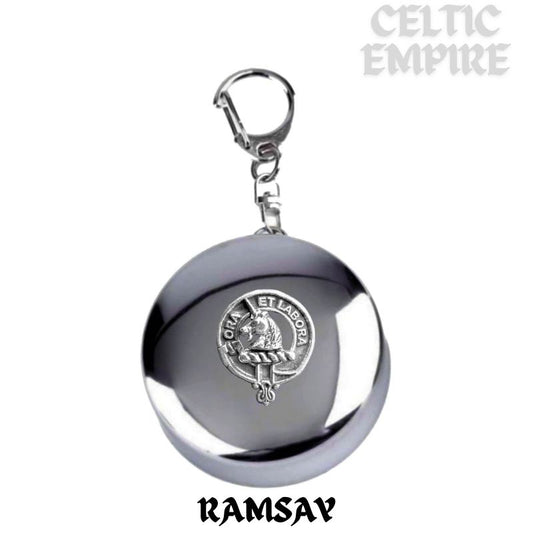 Ramsay Scottish Family Clan Crest Folding Cup Key Chain