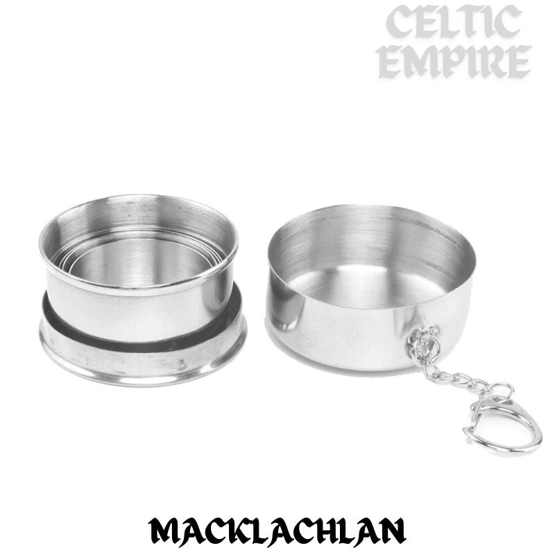 MacLachlan Scottish Family Clan Crest Folding Cup Key Chain